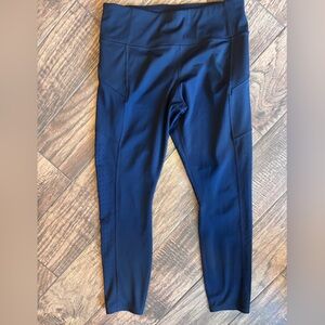 Athleta Navy Rainier Leggings